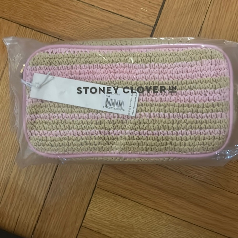 Stoney clover lane woven pouch nwt